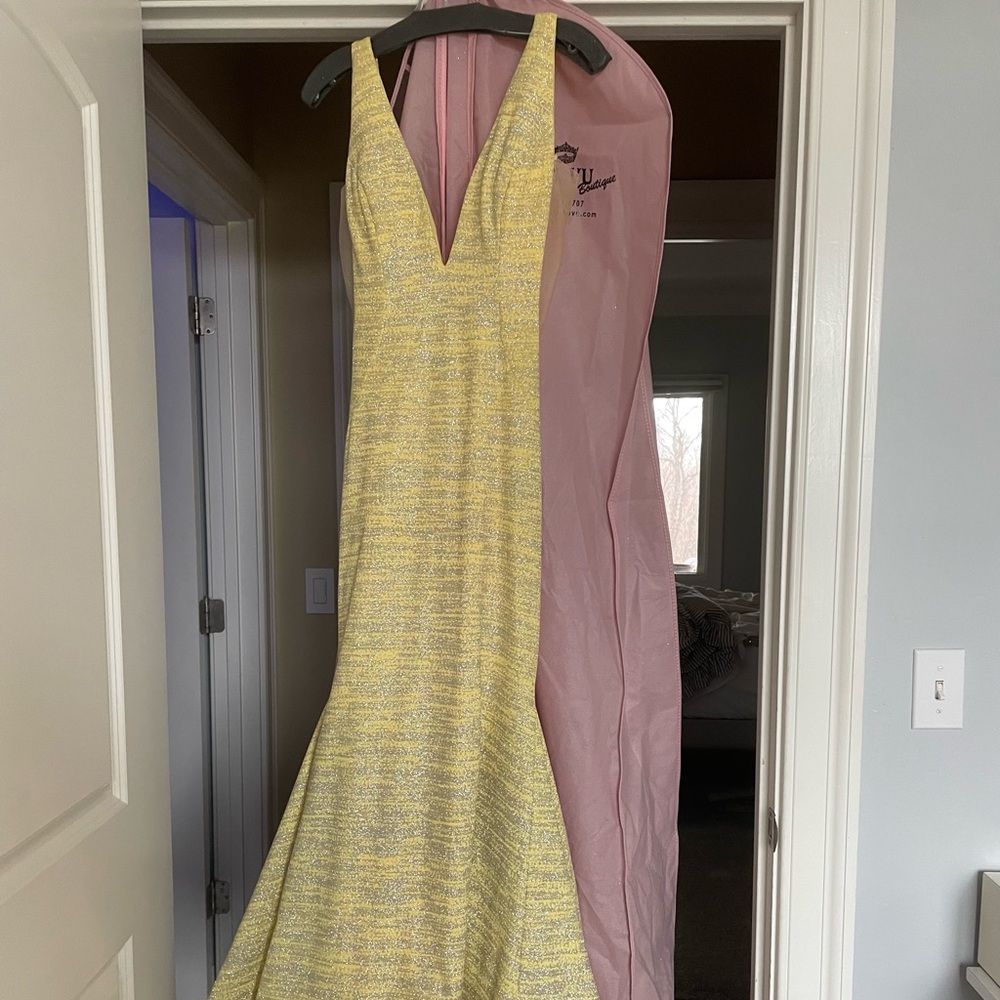 Jovani yellow dress